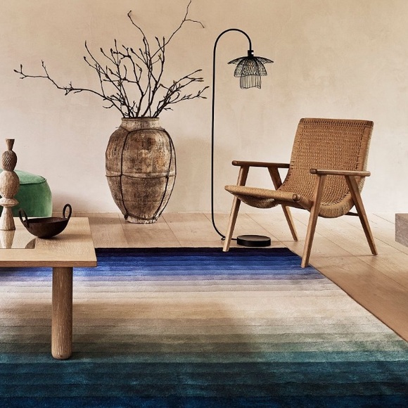 LAST ONE 🔥Blue Ombre Stripe Maximus Rug - Picture 8 of 11